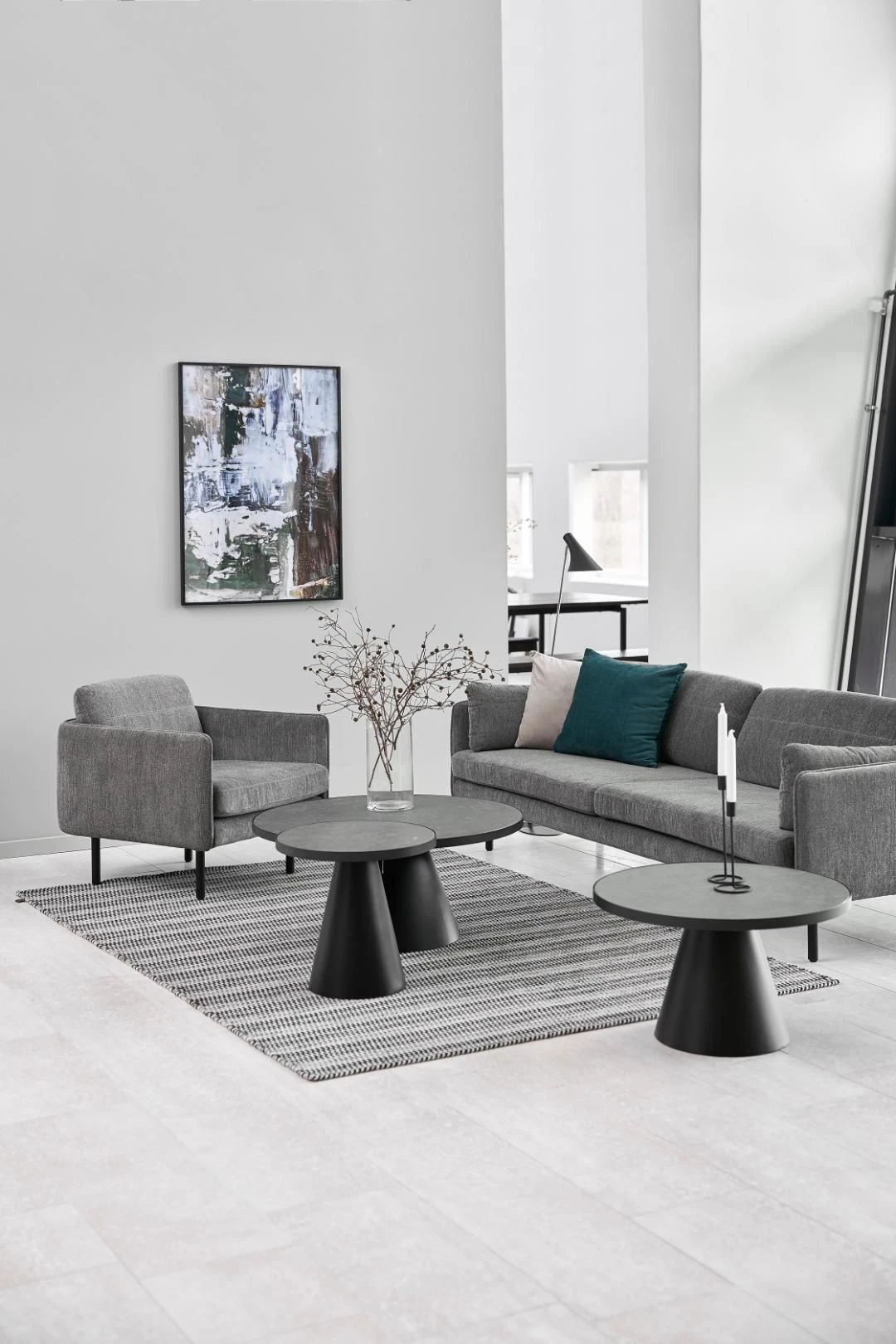 Salontafel Sarina ø45cm - Zwart 7 Salontafel Sarina ø45cm - Zwart - Afbeelding 7