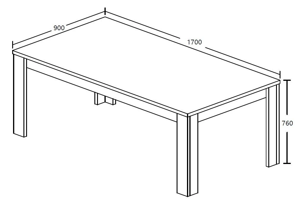 Eettafel Talent - 170 Cm 3 Eettafel Talent - 170 Cm - Afbeelding 3