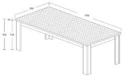 Eettafel Hannelore - 190 Cm 5 Eettafel Hannelore - 190 Cm -Emob Emma tafel 190 59a4