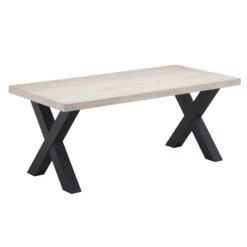 Eettafel Elke 190x95 Landelijk - Eik/antraciet