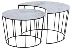 Set Van 2 Salontafels Bonza - Marmer/zwart 14 Set Van 2 Salontafels Bonza - Marmer/zwart -Emob FE234F46 C9F5 4185 A0BF 1ED277D33AB5 0907