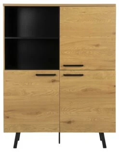 Buffetkast Manon 120cm - Eik/zwart -Emob H000020728 2 aedc