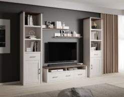 Boekenkast Larnaca - Wit -Emob Luca ABW 2 seitlich da58