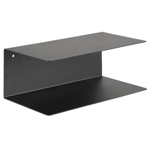 Wandplank Jolie 2 Legplanken - Zwart 1 Wandplank Jolie 2 Legplanken - Zwart