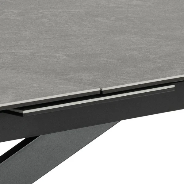 Irwine Rechthoekige Eettafel - Zwart Keramisch Blad, Kruisvoet 3 Irwine Rechthoekige Eettafel - Zwart Keramisch Blad, Kruisvoet - Afbeelding 3