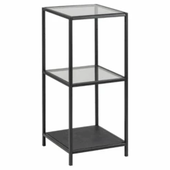 Rek Dover 37cm, 2 Legplanken - Zwart