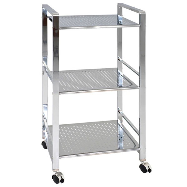 Rek Op Wielen Burak, 3 Legplanken - Grijs 1 Rek Op Wielen Burak, 3 Legplanken - Grijs