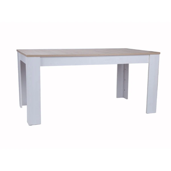 Eettafel Armando 160-200 X 90 - Eik/wit 1 Eettafel Armando 160-200 X 90 - Eik/wit
