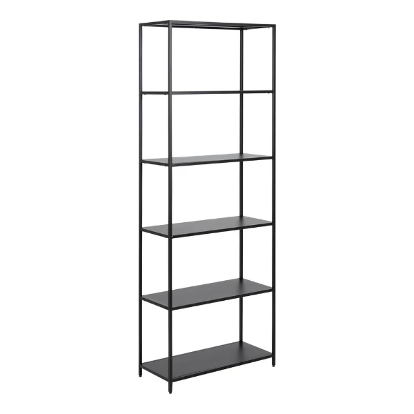 Boekenkast Nebas 69,5cm 5 Legplanken - Mat Zwart 10 Boekenkast Nebas 69,5cm 5 Legplanken - Mat Zwart - Afbeelding 10