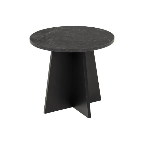 Salontafel Axo ø50cm - Zwart Marmer 9 Salontafel Axo ø50cm - Zwart Marmer - Afbeelding 9
