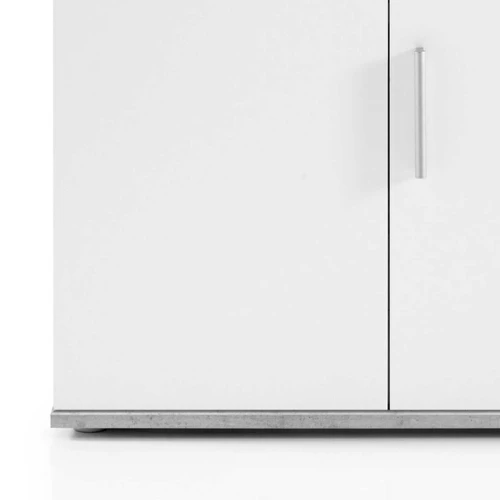 Commode Debby 2 Deuren En 2 Lades - Wit/beton 3 Commode Debby 2 Deuren En 2 Lades - Wit/beton - Afbeelding 3