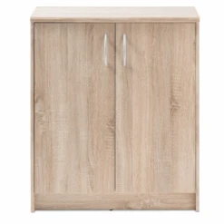 Commode Ultima 74x35x86cm Met 2 Deuren - Sonoma Eik