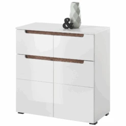 Commode Nuro 2 Deuren En 2 Lades - Wit
