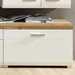 Bijzetkast Felice 1 Lade - Wit/eik