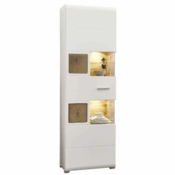 Vitrinekast Felice 1 Deur Met LED-verlichting - Wit 8 Vitrinekast Felice 1 Deur Met LED-verlichting - Wit -Emob Ontwerp zonder titel 2022 08 08T151131.237 5697