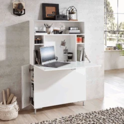 Secretaire Inovo 90cm 2 Deuren - Wit