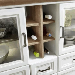 Buffetkast Samine 3 Lades, 5 Deuren & 6 Vakken - Wit/eik -Emob Ontwerp zonder titel 2022 08 10T165129.855 2d74