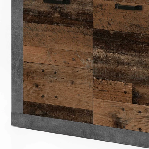 Commode Taro 2 Deuren En 2 Lades - Beton/oud Hout 3 Commode Taro 2 Deuren En 2 Lades - Beton/oud Hout - Afbeelding 3