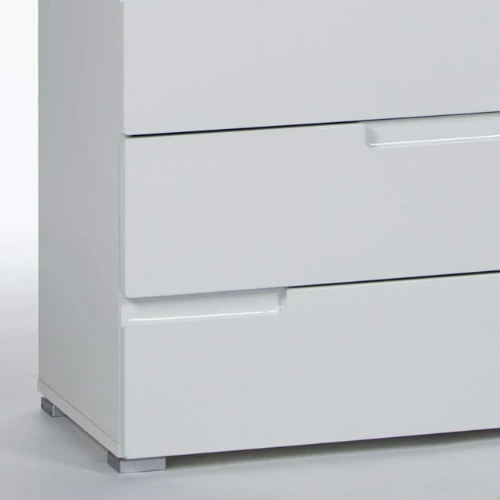 Commode Peso 1 Deur 4 Lades - Wit 3 Commode Peso 1 Deur 4 Lades - Wit - Afbeelding 3