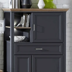 Commode Samine 3 Deuren & 1 Lade - Grafiet/eik 9 Commode Samine 3 Deuren & 1 Lade - Grafiet/eik -Emob Ontwerp zonder titel 2022 08 29T085119.981 0d9d