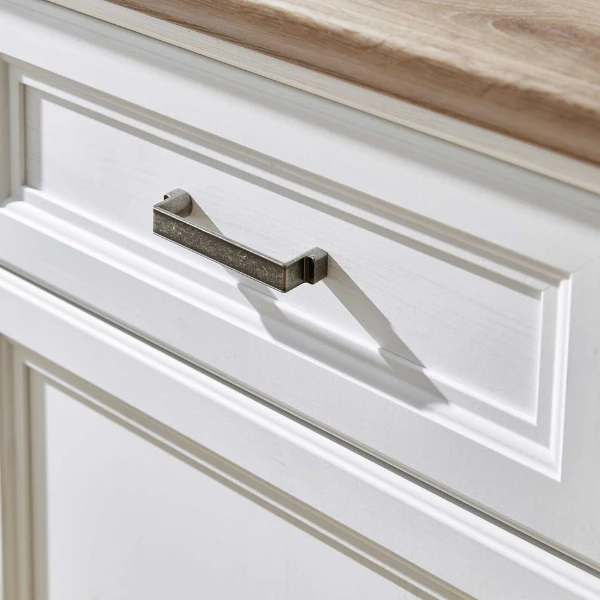 TV-meubel Samine 143cm 1 Deur & 1 Lade - Wit/eik 2 TV-meubel Samine 143cm 1 Deur & 1 Lade - Wit/eik - Afbeelding 2