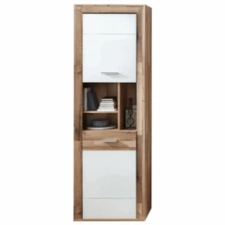 Buffetkast Blake 66cm 2 Deuren & 3 Open Opbergvakken - Eik/wit -Emob Ontwerp zonder titel 2022 08 29T162832.446 50f9