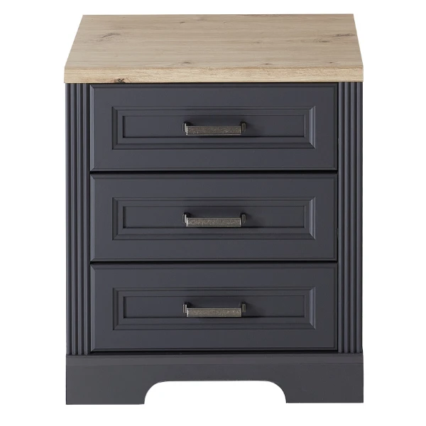 Ladeblok Samine Met 3 Lades - Grafiet/eik 1 Ladeblok Samine Met 3 Lades - Grafiet/eik