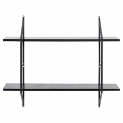 Wandrek Belfast Met 2 Legplanken - Zwart -Emob Ontwerp zonder titel 2022 10 21T105306.003 3373