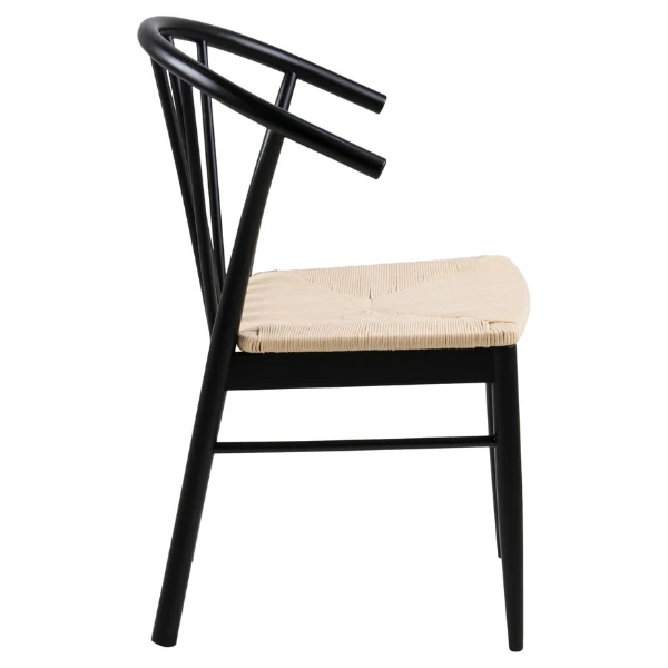 Armstoel Cassandra - Zwart/ Gebroken Wit 7 Armstoel Cassandra - Zwart/ Gebroken Wit - Afbeelding 7