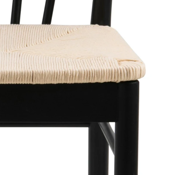 Armstoel Cassandra - Zwart/ Gebroken Wit 6 Armstoel Cassandra - Zwart/ Gebroken Wit - Afbeelding 6