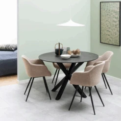 Eettafel Heaven Ø119 - Keramiek/ Zwart 11 Eettafel Heaven Ø119 - Keramiek/ Zwart -Emob Ontwerp zonder titel 2022 11 02T090633.820 70a4