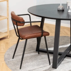 Eettafel Malika Ø120 Cm - Zwartgelakt Eikenfineer 11 Eettafel Malika Ø120 Cm - Zwartgelakt Eikenfineer -Emob Ontwerp zonder titel 2022 11 02T104037.646 4578