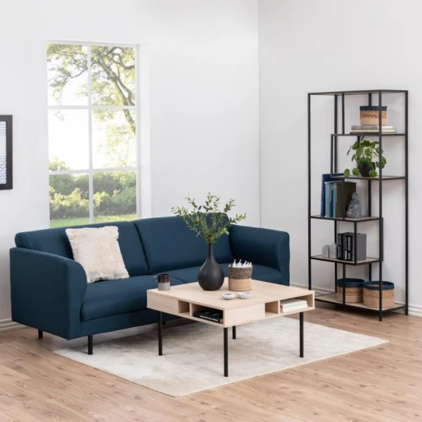 Rek Seaford Met 4 Zwevende Legplanken - Wilde Eik/ Zwart 2 Rek Seaford Met 4 Zwevende Legplanken - Wilde Eik/ Zwart - Afbeelding 2