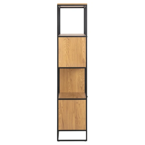 Wandrek Swindon 183 Cm 4 Legplanken - Eik/zwart 8 Wandrek Swindon 183 Cm 4 Legplanken - Eik/zwart - Afbeelding 8