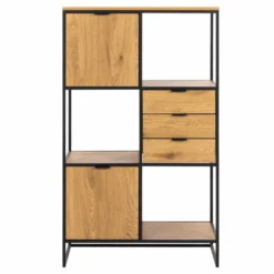 Wandrek Swindon 141 Cm Met 3 Lades En 2 Kastjes - Eik/zwart 16 Wandrek Swindon 141 Cm Met 3 Lades En 2 Kastjes - Eik/zwart -Emob Ontwerp zonder titel 2022 11 02T152900.440 e21b