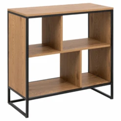 Boekenkast Swindon Met 4 Vakken - Wilde Eik/zwart 13 Boekenkast Swindon Met 4 Vakken - Wilde Eik/zwart -Emob Ontwerp zonder titel 2022 11 02T153821.674 3d12