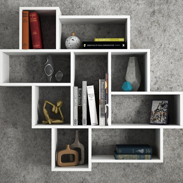 Wandplank Djamila-wit 1 Wandplank Djamila-wit