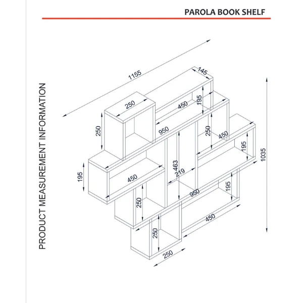 Wandplank Djamila-wit 2 Wandplank Djamila-wit - Afbeelding 2