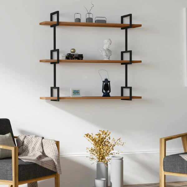 Wandplank Viviana-walnoot 1 Wandplank Viviana-walnoot