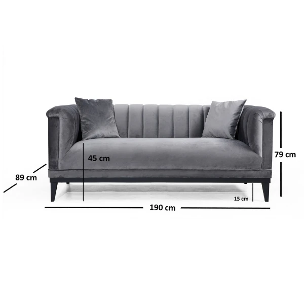 Comfortabele 2-zitsbank | Stijlvol Ontwerp, Frame Van Beukenhout 2 Comfortabele 2-zitsbank | Stijlvol Ontwerp, Frame Van Beukenhout - Afbeelding 2