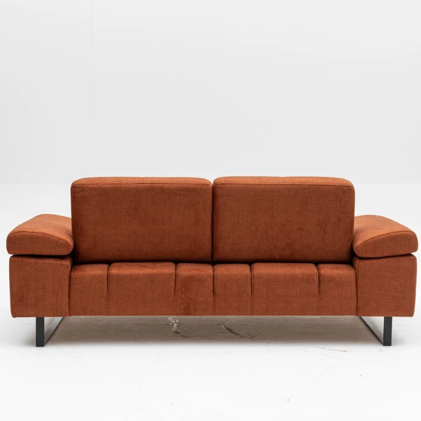 Bank Met 2 Zitplaatsen | Comfort En Uniek Ontwerp | Beukenhouten Frame | Oranje 6 Bank Met 2 Zitplaatsen | Comfort En Uniek Ontwerp | Beukenhouten Frame | Oranje - Afbeelding 6