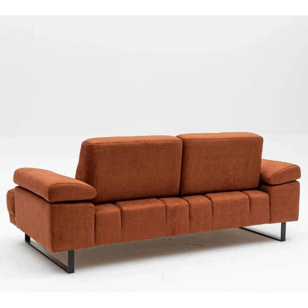 Bank Met 2 Zitplaatsen | Comfort En Uniek Ontwerp | Beukenhouten Frame | Oranje 7 Bank Met 2 Zitplaatsen | Comfort En Uniek Ontwerp | Beukenhouten Frame | Oranje - Afbeelding 7