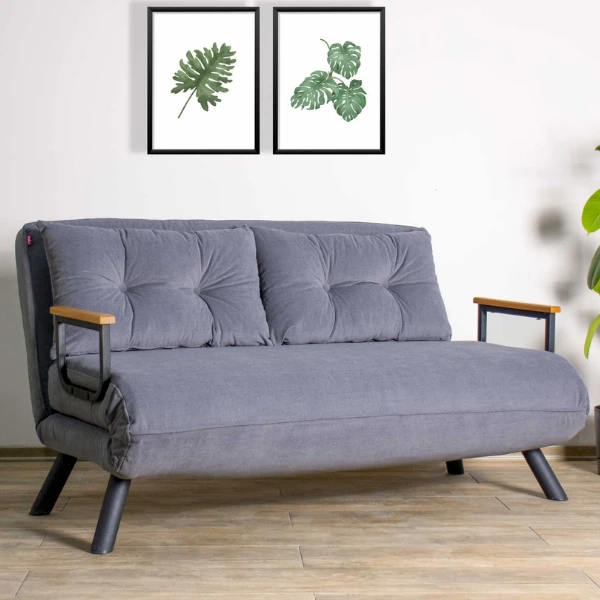 Slaapbank Angela 2 Personen-grijs 1 Slaapbank Angela 2 Personen-grijs