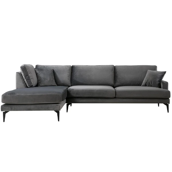 Comfortabele En Stijlvolle Hoekbank | Antraciet, Beukenhouten Frame, 283 X 180 Cm 7 Comfortabele En Stijlvolle Hoekbank | Antraciet, Beukenhouten Frame, 283 X 180 Cm - Afbeelding 7