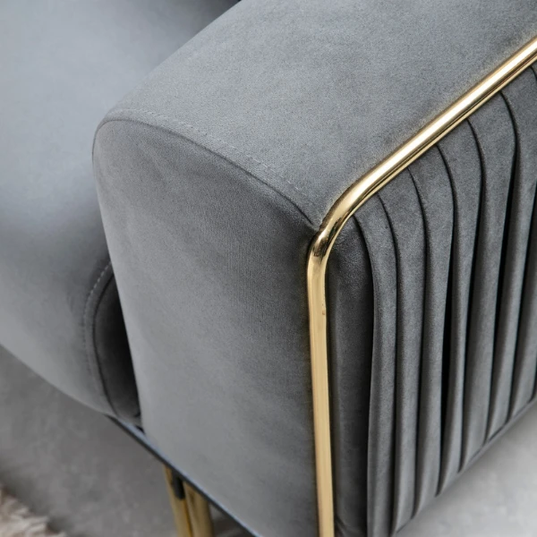 Comfortabel En Stijlvol 3-zitsbank | Beukenhouten Frame, Polyester Stof | Grijze Kleur 4 Comfortabel En Stijlvol 3-zitsbank | Beukenhouten Frame, Polyester Stof | Grijze Kleur - Afbeelding 4