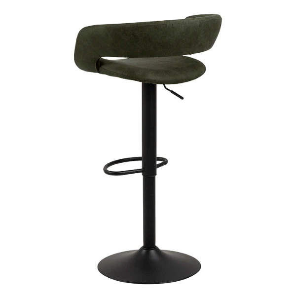 Barstoel Dusty - Olijfgroen/zwart 11 Barstoel Dusty - Olijfgroen/zwart - Afbeelding 11