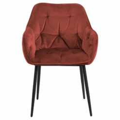 Armstoel Lynn - Koraal/zwart 13 Armstoel Lynn - Koraal/zwart -Emob Ontwerp zonder titel 2023 05 19T132228.956 3167