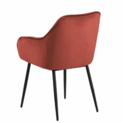 Armstoel Lynn - Koraal/zwart 14 Armstoel Lynn - Koraal/zwart -Emob Ontwerp zonder titel 2023 05 19T132445.930 fdfe