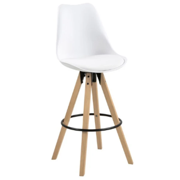 Barstoel Dimar - Wit/eik 14 Barstoel Dimar - Wit/eik - Afbeelding 14