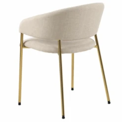 Gestoffeerde Armstoel Ann - Beige/goud -Emob Ontwerp zonder titel 2023 06 23T120000.555 48dc